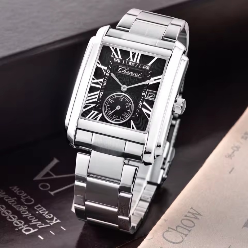 CHENXI 8216 Quartz Watches Fas - огляд і ціна Cartier Watch Tank