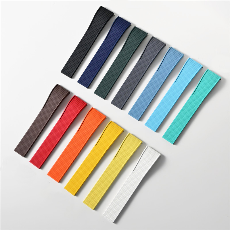 Fluoro Rubber Watch Band FKM T - огляд і ціна Suede Strap Watch