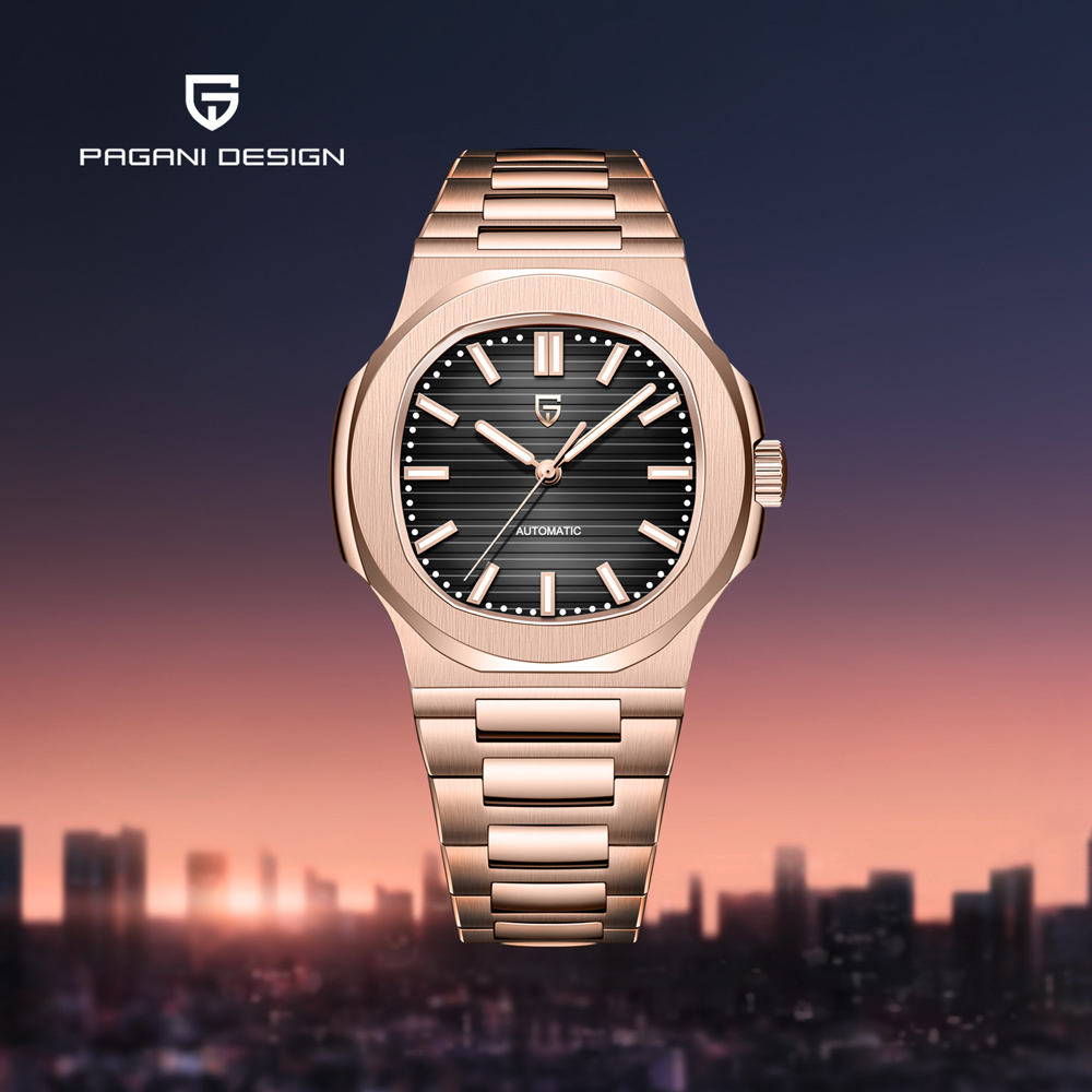 2025 New PAGANI DESIGN Rose Go - огляд і ціна Patek Philippe Watch Nautilus