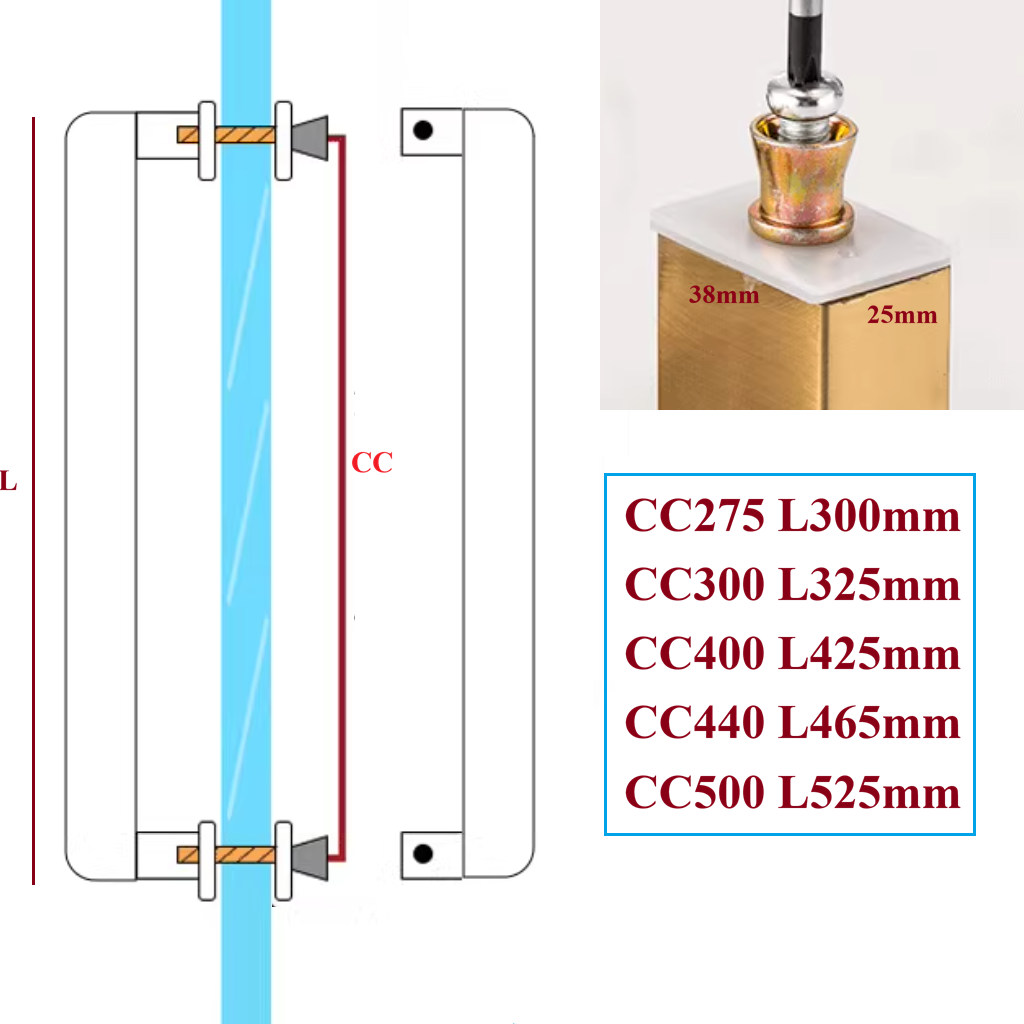 1Pc Stainless Steel Entry Glas - огляд і ціна Curved Spring Bar