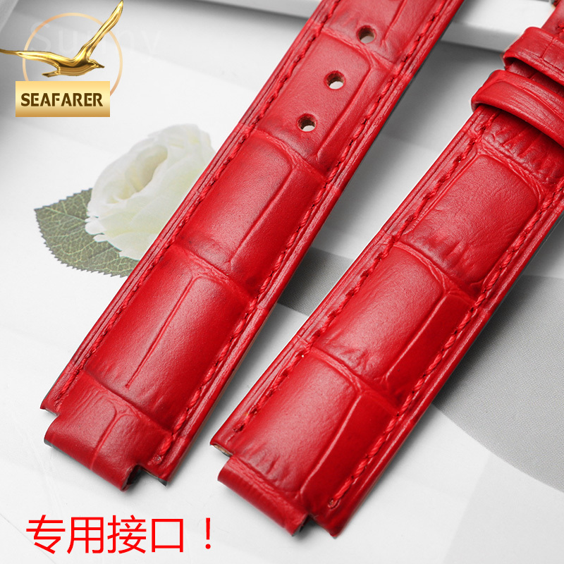 Genuine Leather Watch Strap fo - огляд і ціна Cartier Watch Ballon Bleu
