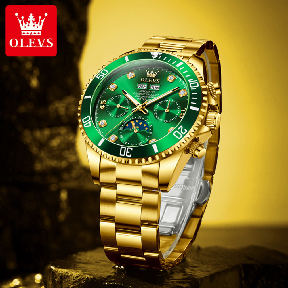 OLEVS 6729 Automatic Watch Man - огляд і ціна Omega Watch Constellation