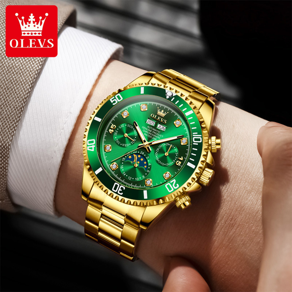 OLEVS 6729 Automatic Watch Man - огляд і ціна Omega Watch Constellation