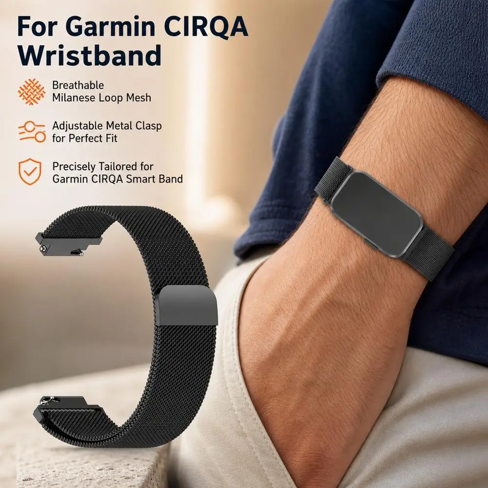 Metal Band for Garmin CIRQA Wr - огляд і ціна Milanese Loop Magnetic