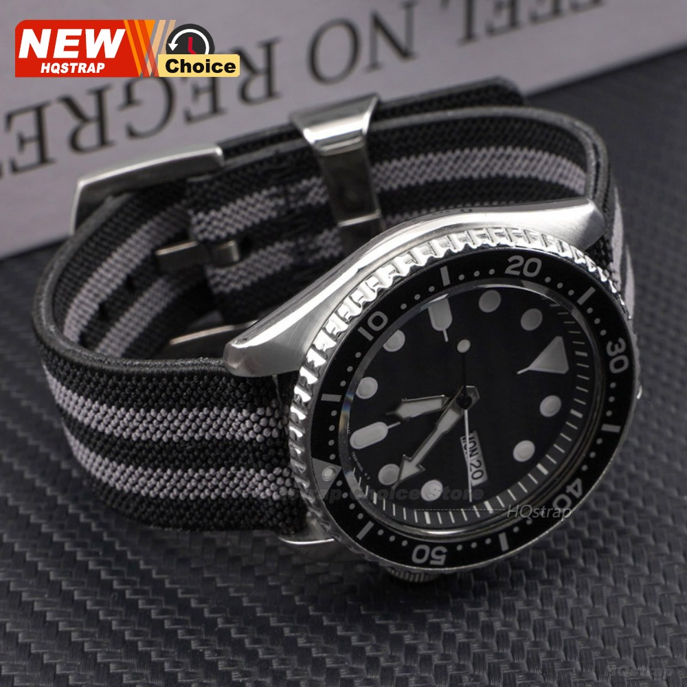 Steel Ring Elastic Nylon Canva - огляд і ціна Nato Strap Nylon